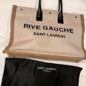 YSL Yves Saint Laurent Rive Guache Tote Bag